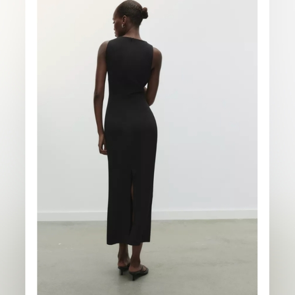 Zara Grommet Waist Midi Dress - Picture 2 of 5